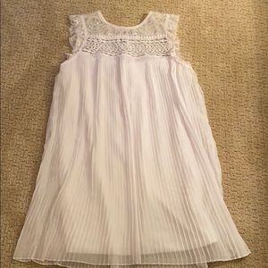 White Lace Flowy Dress